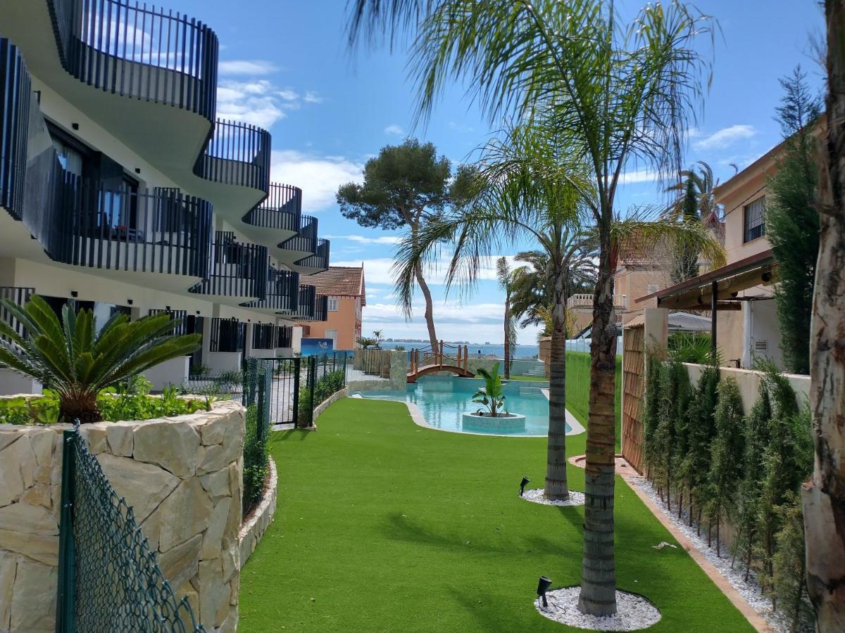 Modern Nieuwbouwappartement Aan Het Strand Van De Mar Menor In Santiago De La Ribera Lo Pagán Esterno foto